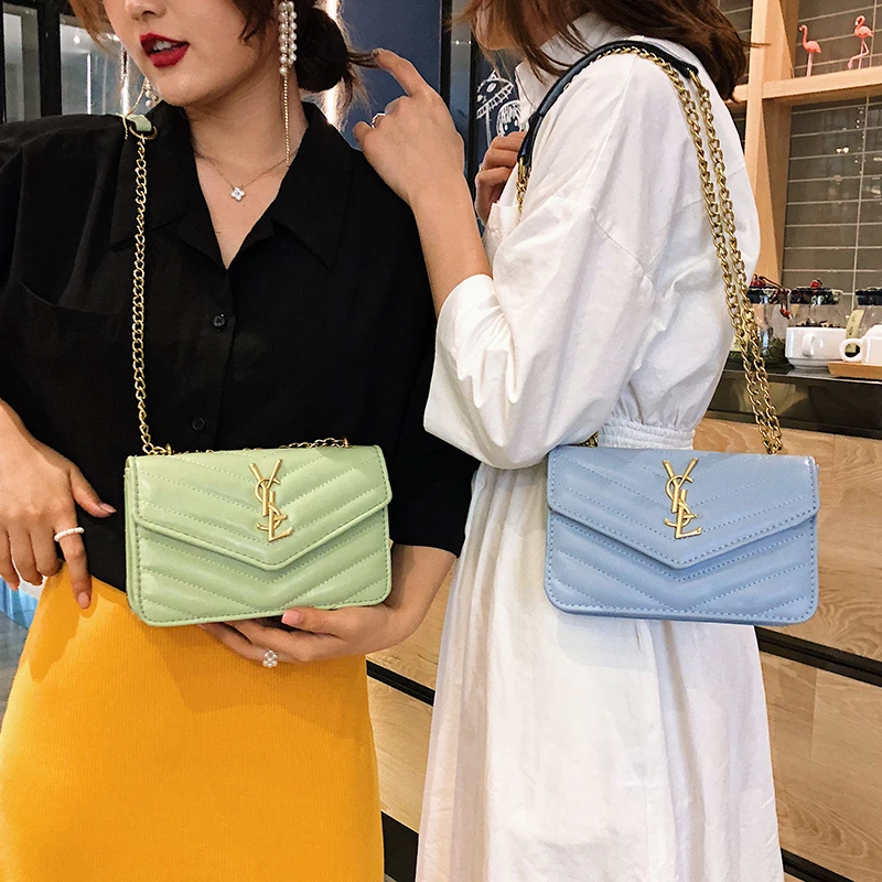 2019 Luxury Handbags Women Bags Designer Crossbody Bags for Women Clutch Leather Bag Shoulder Bags Chains Letter Fashion Flap