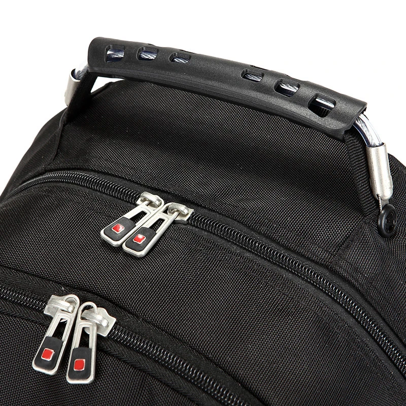 Швейцарский водонепроницаемый Оксфордский черный мужской рюкзак, 18 дюймов, сумки для ноутбука, Большой Вместительный Многофункциональный рюкзак для путешествий, Модный повседневный рюкзак mochila