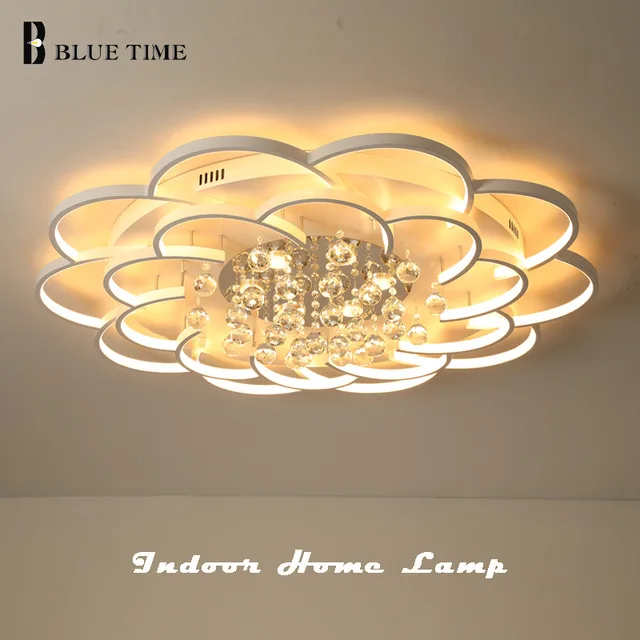 

Fashion Modern Led Crystal Chandeliers For Living Room Acrylic Crystal Chandelier Lighting Home Light Fixtures Lamps AC110V 220V
