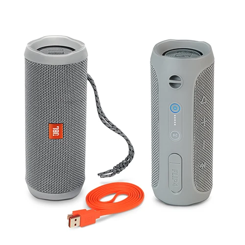 JBL Flip4 Беспроводной маленький Bluetooth Динамик МУЗЫКИ калейдоскоп 4 аудио Водонепроницаемый Мощность звук Выход Мощность 2x8 Вт 70 Гц-20 кГц - Цвет: gray