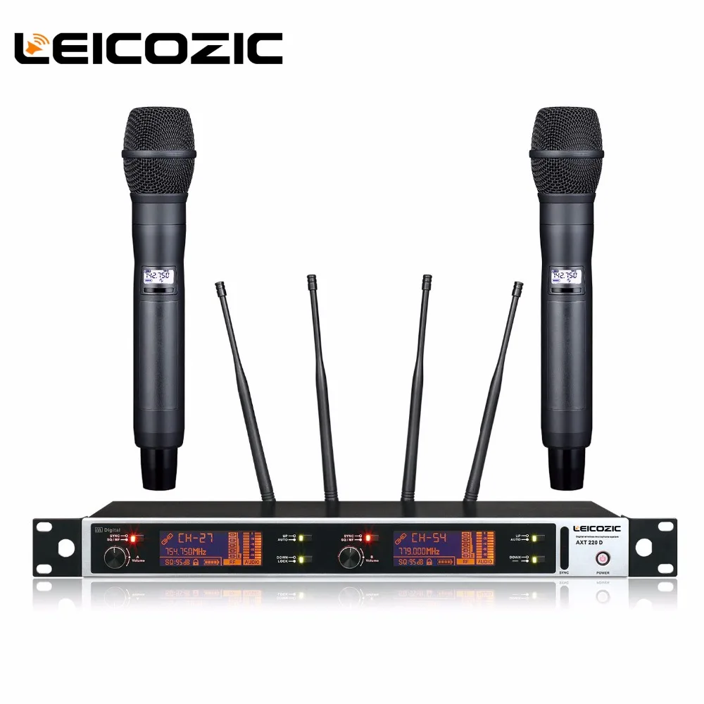 

Leicozic 615-820Mhz Professional uhf wireless microfono Stage microfone digital mikrofon wireless mic uhf wireless microphone