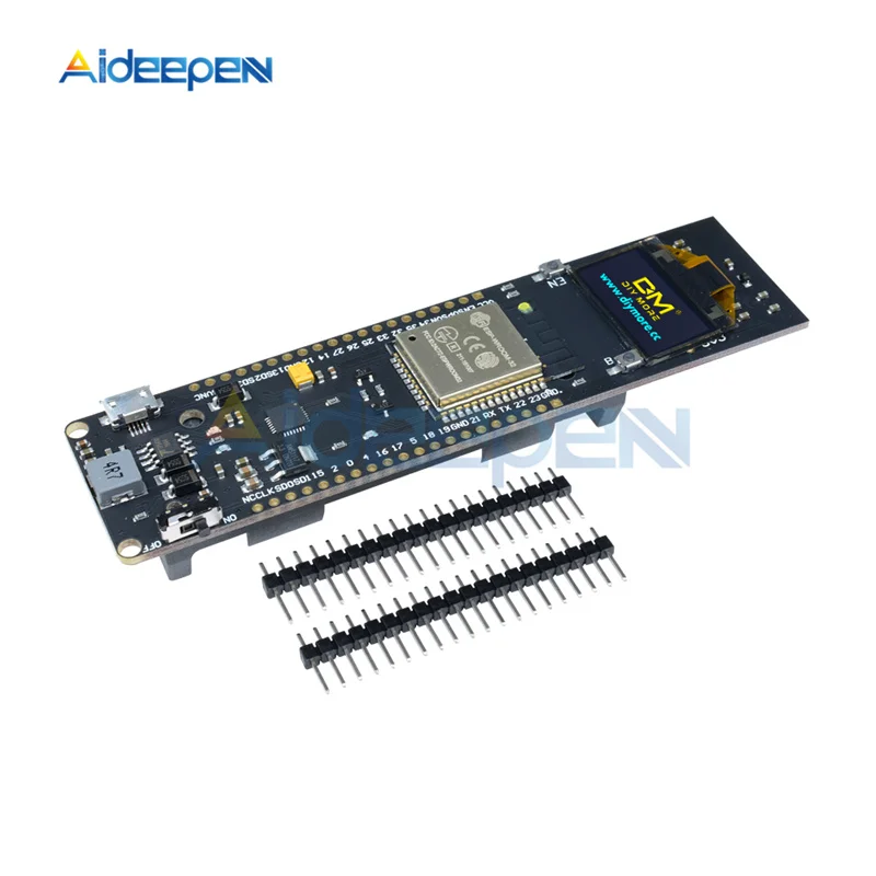 

0.96 Inch OLED Display ESP32 ESP-32 WiFi Bluetooth 18650 Lithium Battery Development Board ESP8266 CP2102 Module Blue White