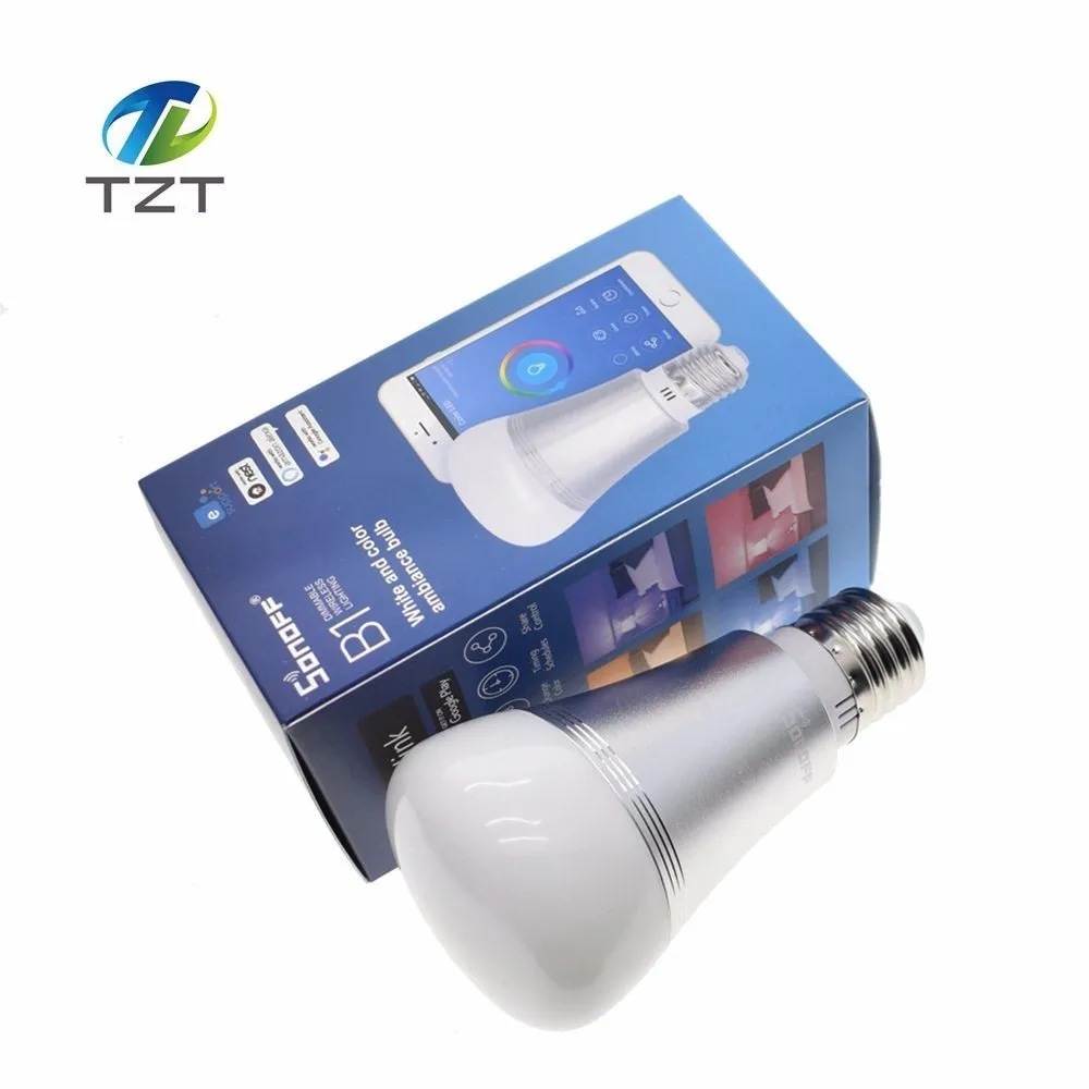 

Sonoff B1 Smart Wifi Lamp E27 Dimmable Colorful LED Lamp RGB Color Light APP WIFI Remote Control Via IOS Android for Smart Homes