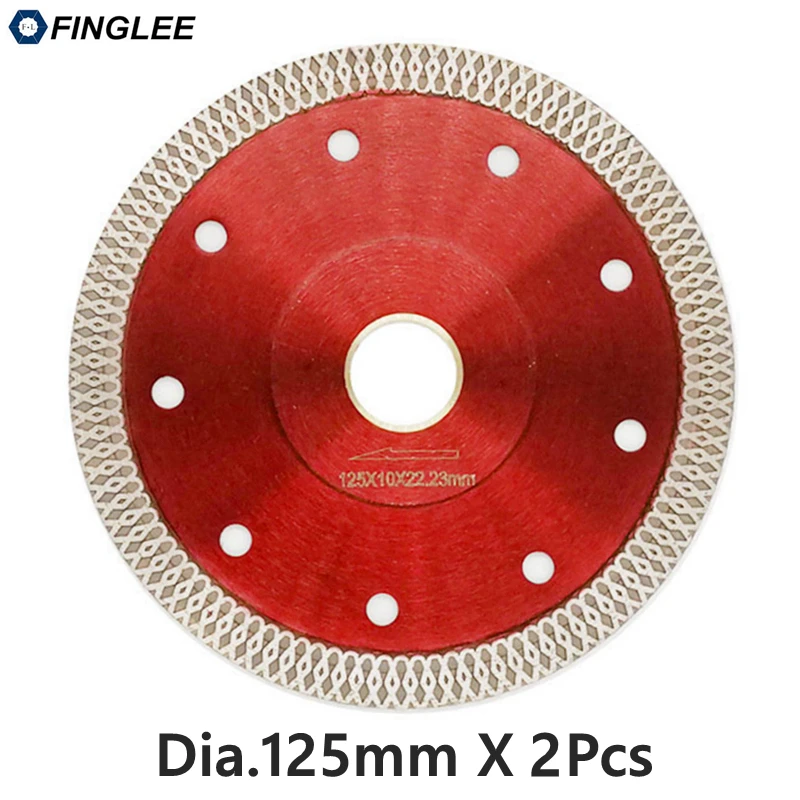 

2pcs 125mm Wave Style Diamond Saw Blade for Porcelain tile ceramic Dry cutting aggressive disc marble granite Stone saw blade