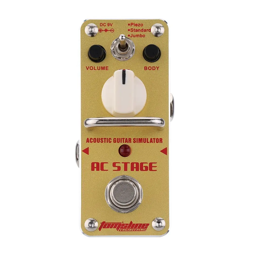 AROMA AAS 3 AC Stage Acoustic Guitar Effect Pedal Simulator Mini Single
