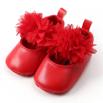

Baby Girl Shoes First Walkers Flower Princess Newborn Baby Shoes Soft Bottom Non-Slip Toddler Shoes
