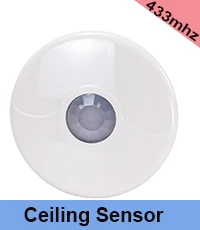 Gzgmet sirene de alarme sem fio detector