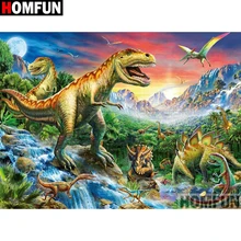 Homfun 5d pintura diamante broca cheia diamante bordado