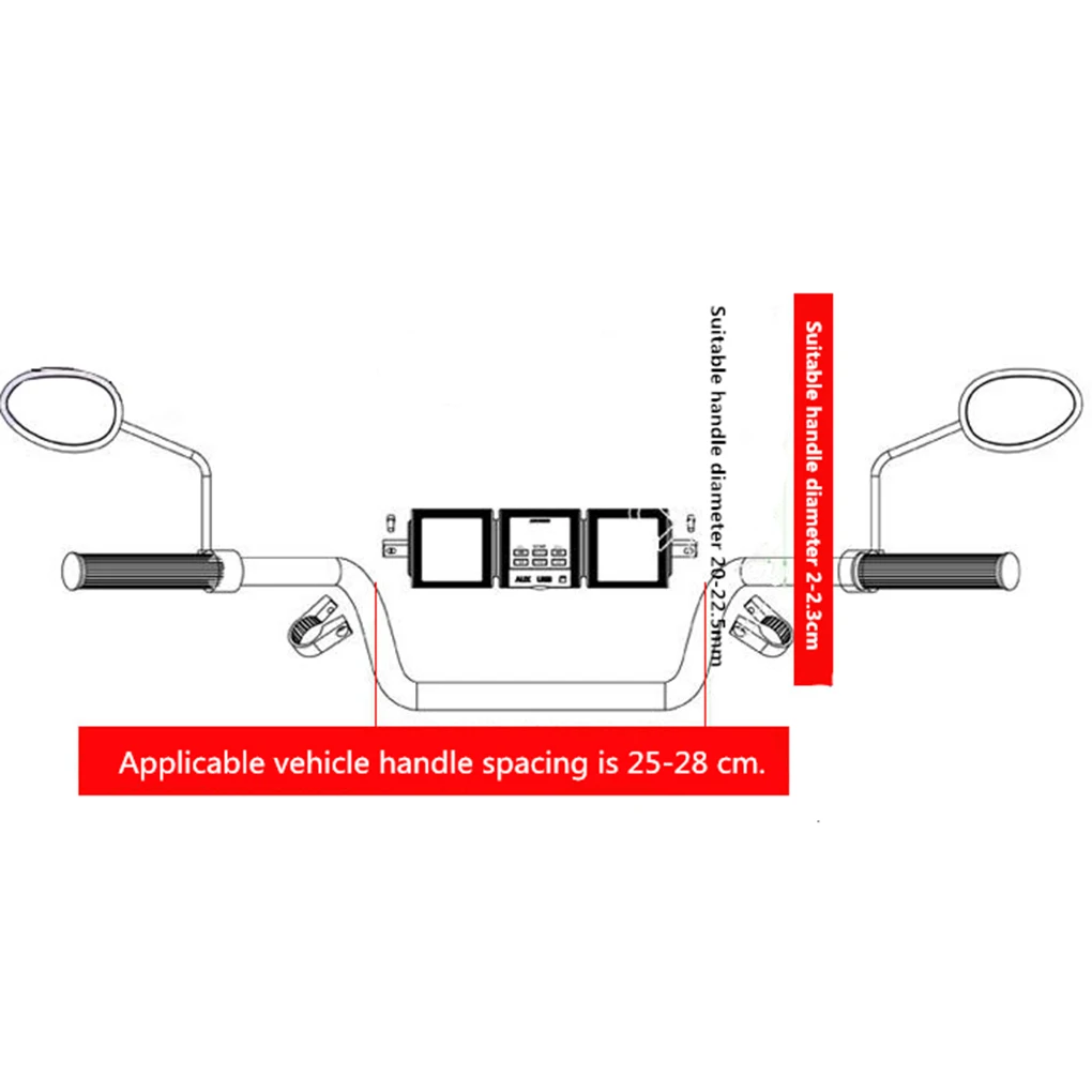 Высокое качество звука колонки для мотоциклов FM радио AUX USB TF Bluetooth MP3 плеер водонепроницаемый мотоцикл стерео динамик