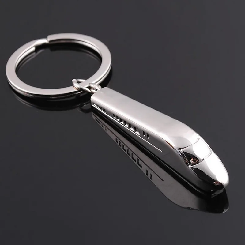 

Creative Metal High-speed Rail Keyfob Car Train Keyring Keychain Key Chain Ring