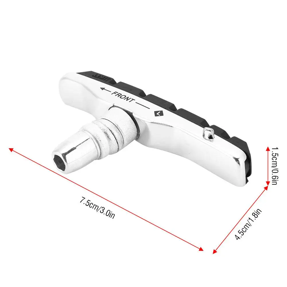 Велосипедная тормозная колодка для горной дороги, резиновая тормозная колодка, велосипедная тормозная колодка, велосипедная прочная колодка, Аксессуары для велосипеда, v-образный тормоз, держатель обуви