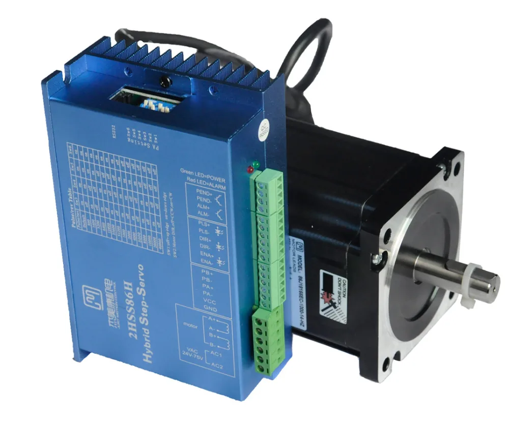 

Hybird Stepper Servo Drive 2HSS86H+86J18156EC-1000 Motor with 3m Eencoder Line 12N.M