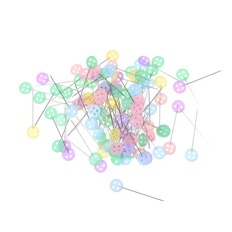 LMDZ100/50 шт. лоскутное инструмент для вышивки куртка на пуговицах с цветочным принтом заколки иглы для вышивания для собственноручных инструмент Аксессуары для шитья с коробкой