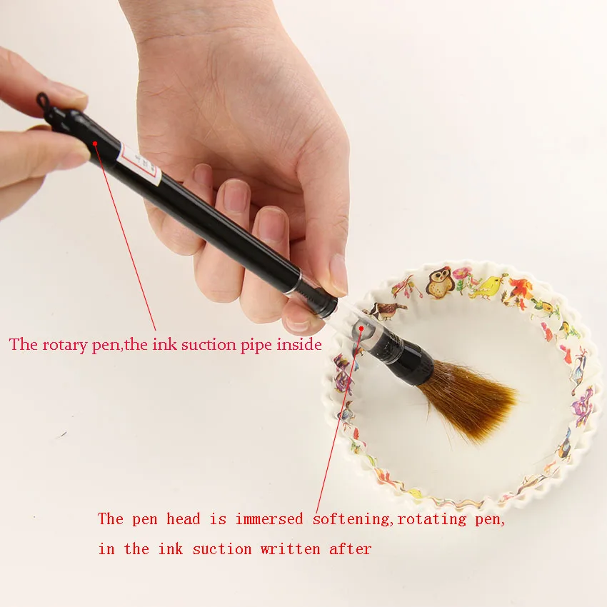 1 шт поршневая водная кисть Китайская японская каллиграфия ручка кисть для рисования товары для рукоделия