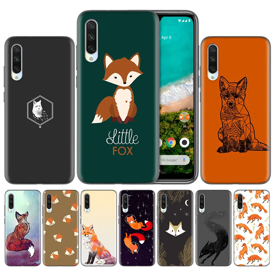 

For Fundas Capa Covers Xiaomi Redmi Mi 5X 6X 8 9 CC9 9T CC9e Pro A1 A2 A3 Lite F1 Shell Back Phone Cases Mr Fox with Glasses