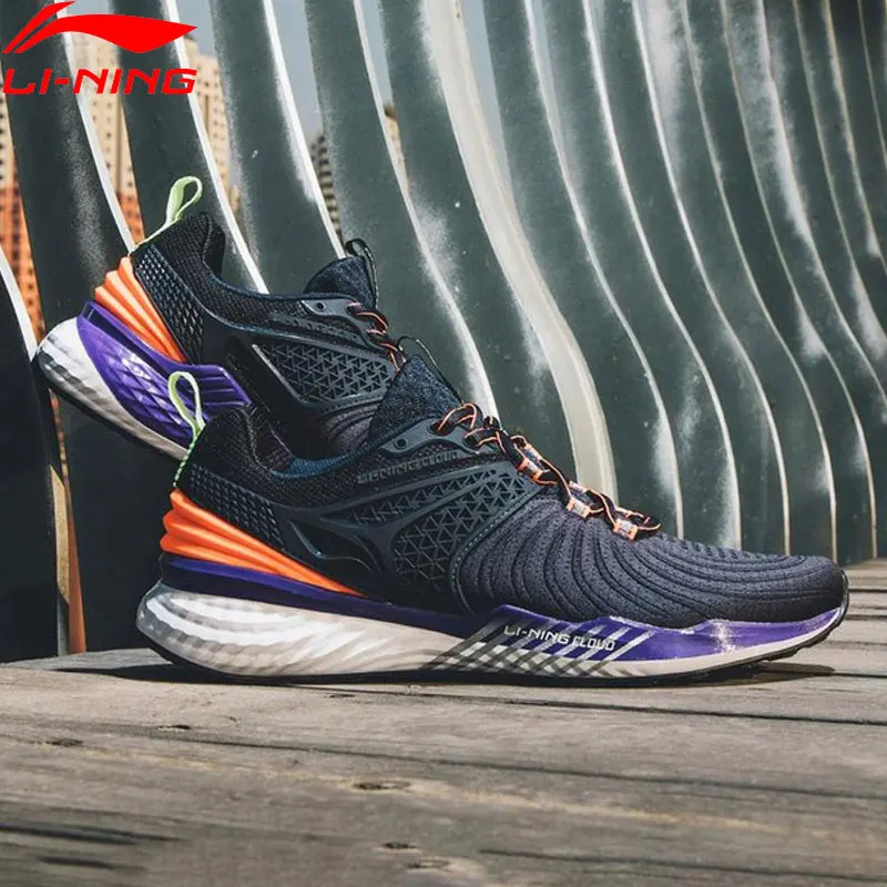 Скидка Li Ning мужские кроссовки LN CLOUD 2019 V2 с подушкой для бега, легкая спортивная обувь с подкладом, кроссовки ARHP013 XYP870
