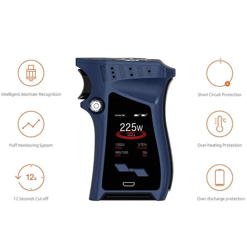 Оригинальный электронных сигарет SMOK комплект Mag правая рука 225 W Box Mod Vape