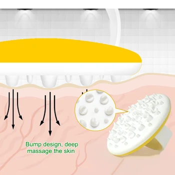 

Soft Massage Brush Remove Cellulite SPA Bath Exfoliate Massager Body Brush can CSV