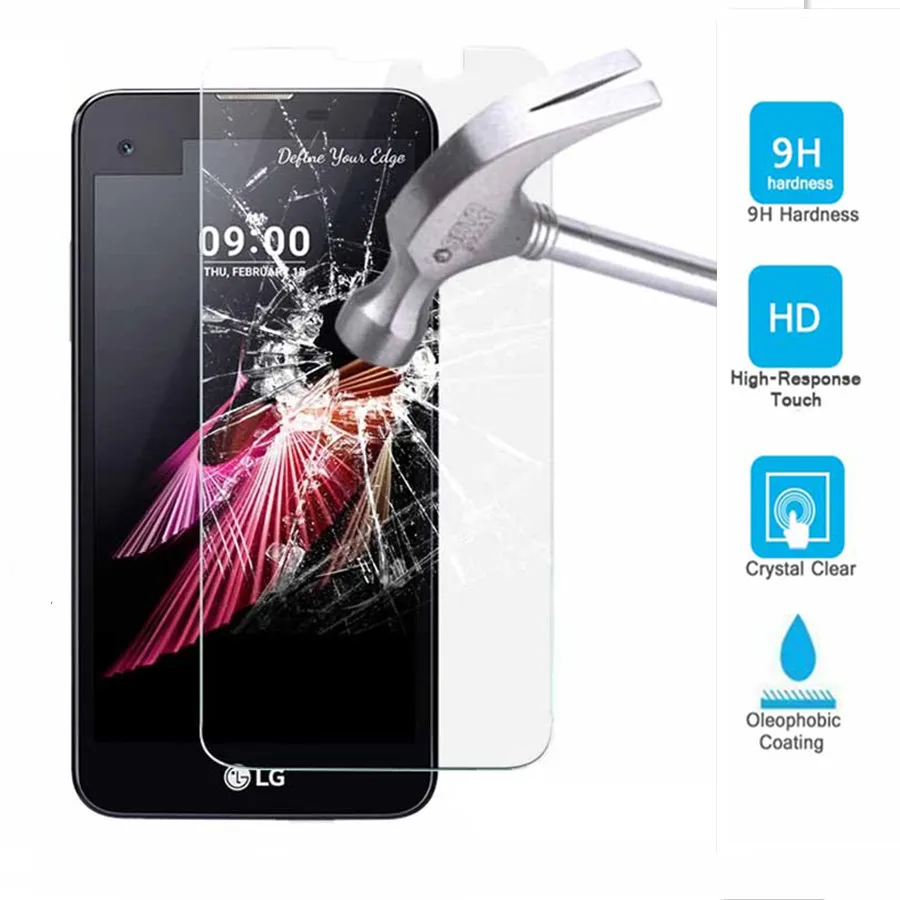 Tempered Glass Screen Protector For LG X screen X View K500N K500DS 9H