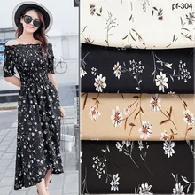 Ткань из полиэстера с рисунком Huayao, шифоновая ткань с принтом одежды, шифоновая ткань с цветочным принтом, шифон