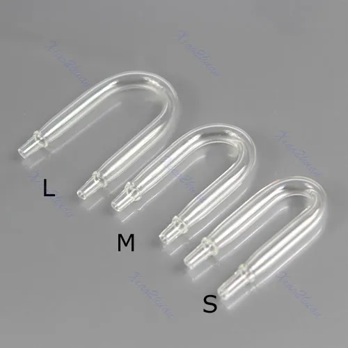 

L Size U Shaped Glass Tube Bend for Aquarium Co2 System Diffuser