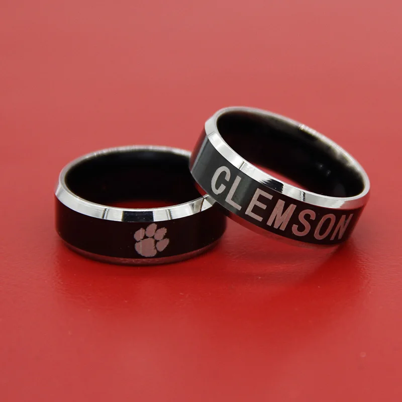 2017 Clemson Tigers ring Wedding Band Comfort Fit 8mm Rugby champion