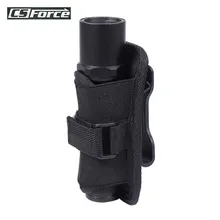 Flashlight Holster Belt Carry Case Flashlight Pouch Holster for Duty belt Holder with Molle System 360 Degree Rotatable Clip