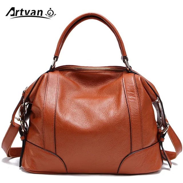 100% Top Genuine Leather Women's Messenger Bags First Layer Of Cowhide Crossbody Bags Female Designer Shoulder Tote Bag PS01 1