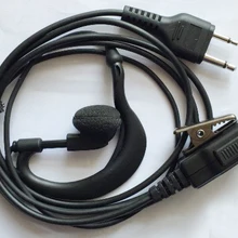 10 шт 2 Pin G в форме гарнитура наушник ушко для гарнитуры PTT для ICOM IC-F3S IC-F4SR IC-F10 IC-F21 IC-T22A IC-4008 IC-4088SR радио