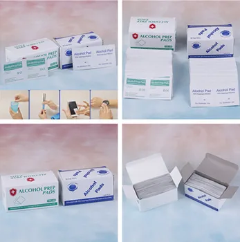 

100pcs Alcohol Prep Swap Pad Wet Wipe For Antiseptic Skin Cleaning Care Jewelry Mobile Phone Clean First Aid Home Tool