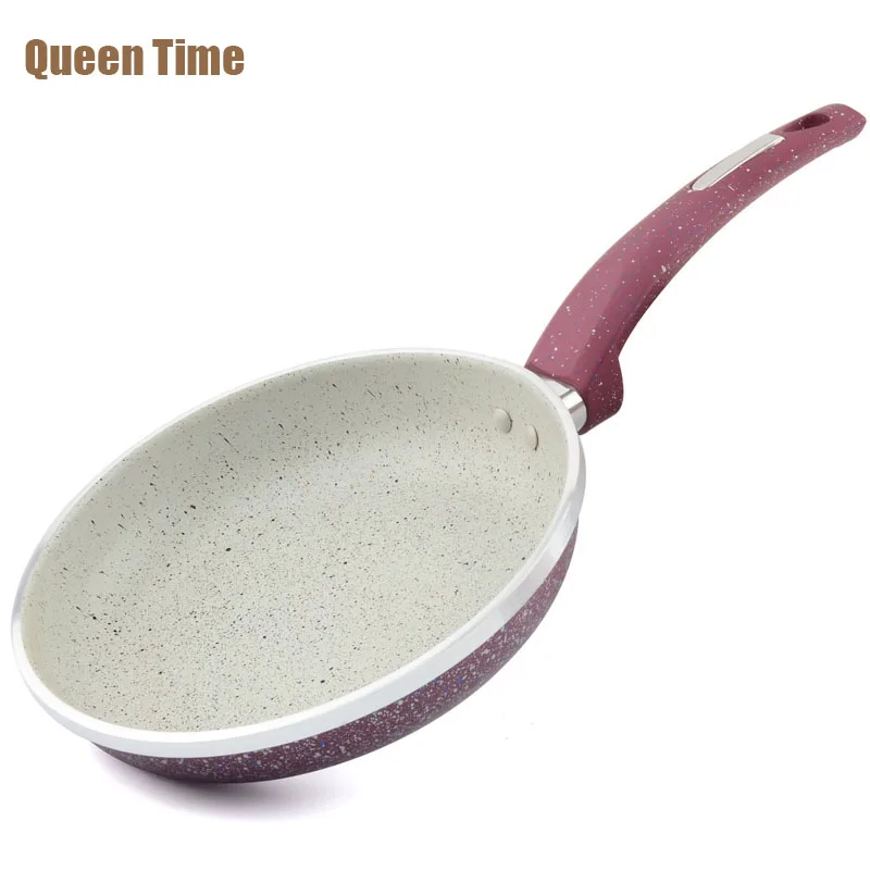 

QueenTime 10" Frying Pans & Skillets Aluminum Alloy Cookware Cooking Pan Frying Eggs Only Use for Gas Kitchen Tools Band New