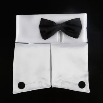 

Mens Butler Waiter Tuxedo Lingerie Suit Underwear with Bow Tie Collar Bracelets Sexy Nightclub Party Fancy Costumes
