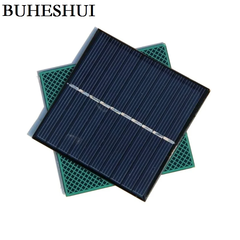 

BUHESHUI Wholesale 5V 0.8W Mini Polycrystalline Solar Cell Battery Panel Charger For 3.7V Battery Led Light Study 80*80MM 500pcs