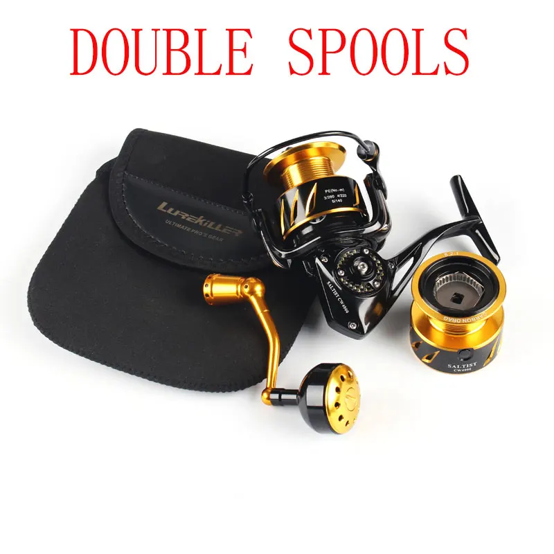 New Arrival Japan Made Lurekiller Saltist Cw3000/cw4000/cw5000 Metal  Spinning Reel With Spare Metal Spools 10bb 15kgs Drag - Fishing Reels -  AliExpress