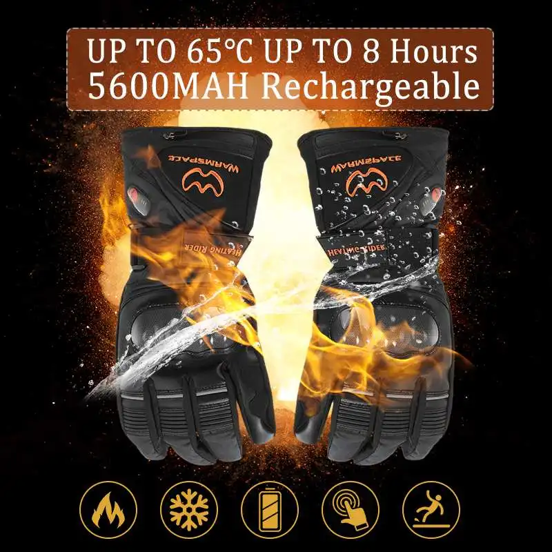 

Rechargeable Electric Heating Gloves Battery Powered Thermal Heated Gloves for Men Women Winter Hand Warmer Cycling Ski Gloves