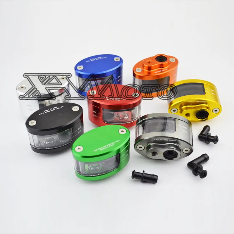 

CNC Motorcycle Fluid Oil Reservoir Front Brake Clutch Tank Cylinder Oil Cup Universal for Honda Kawasaki Suzuki Triumph Yamaha