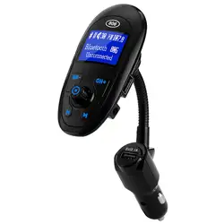 Bluetooth FM передатчик 3 USB Зарядное устройство Порты с 1,44 дюймов ЖК-дисплей Экран гибкий шланг для Hands Free Call автомобильный, беспроводной Радио T