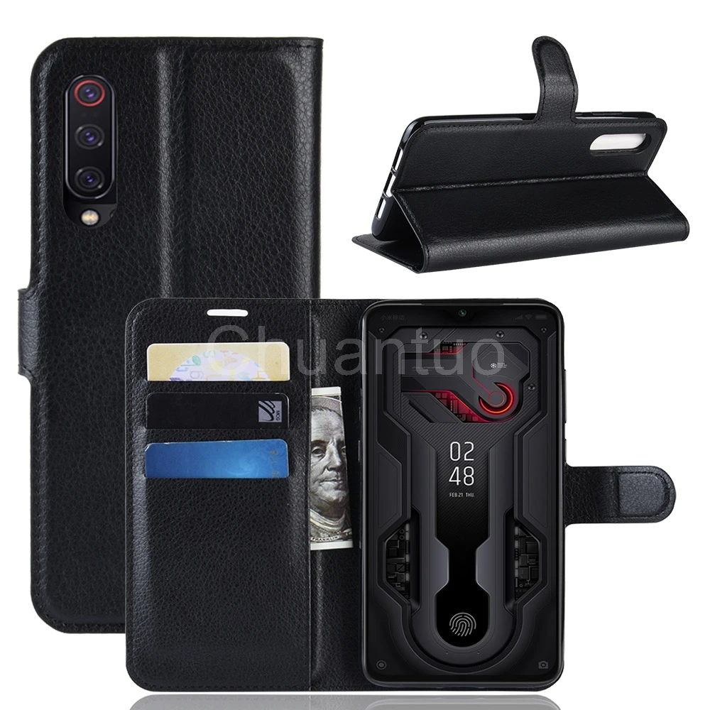 

Fashion Wallet PU Leather Case Cover For Xiaomi Mi 9/Mi 9 Explorer/Mi 9 SE Flip Protective Phone Back Shell With Card Holders