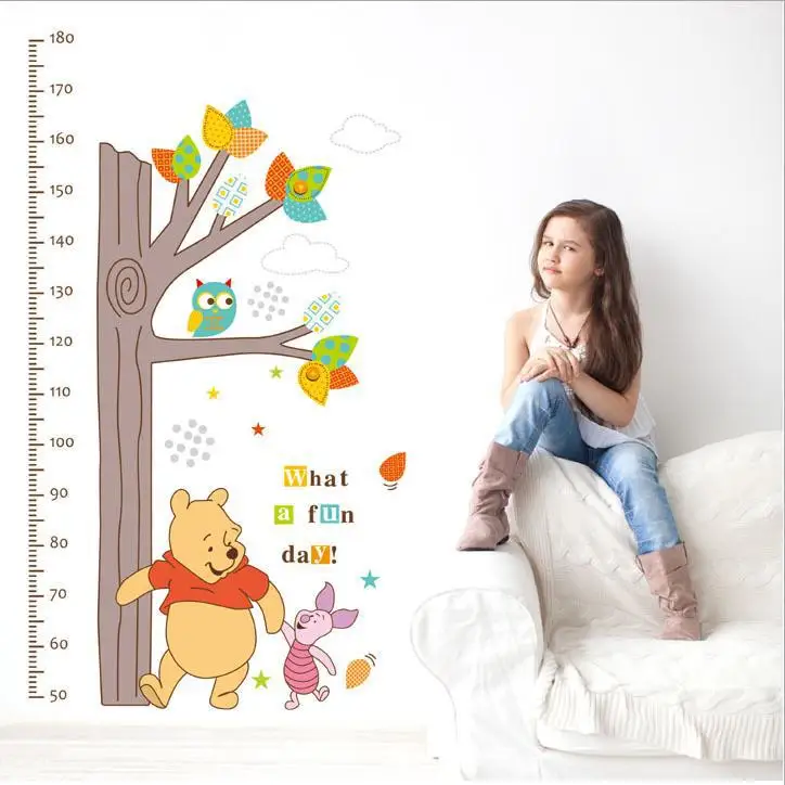 Trees And Bear Pattern Removable Wall Winnie the Pooh Wall Stickers