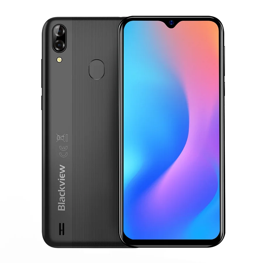 Blackview A60 Pro Android 9,0 MTK6761 четырехъядерный смартфон 6,08" экран капли воды 4080 мАч Face ID 4G мобильный телефон - Color: Black