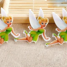 100 шт./лот 41x31 мм Мультяшные полимерные с плоской задней Кнопки для волос бант Центр Ремесло ScrapbookingSC228