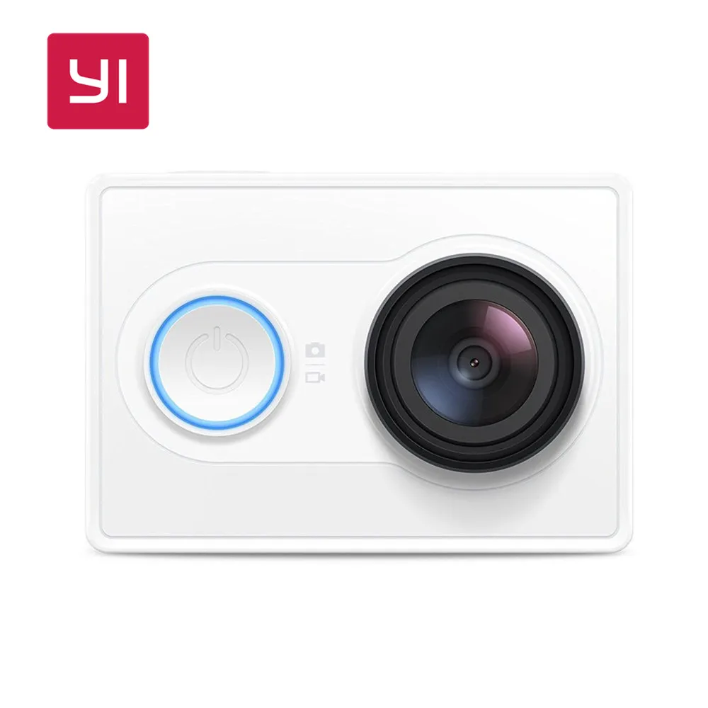 YI 1080P Action Camera White 16 0MP 155 degree Ultra wide Angle Lens 60 30fps 3D