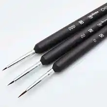 Полезные инструменты набор из 3 шт. набор кистей для украшения торта(0,00, 000) набор кистей для пищевой краски глазурь кекс сахарное ремесло инструменты для торта