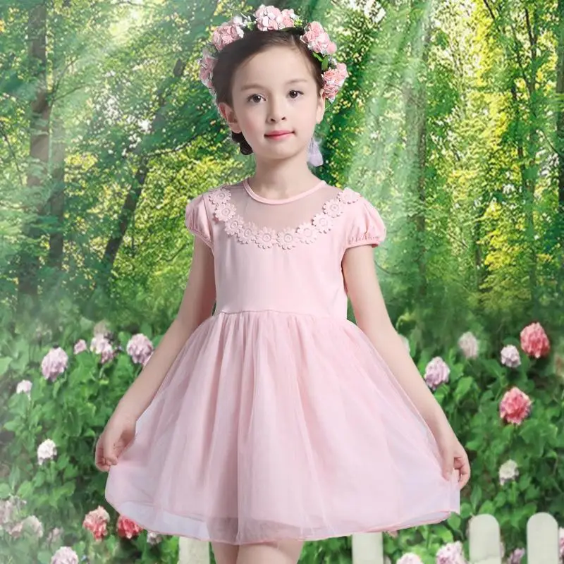 

2017 girl dress children's clothing children dress girl lace princess dress ball gown flower girl dresses wedding girls clothes