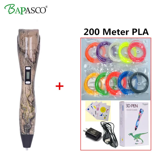 Special Offers 3D Pen 3D Printer Pen With 100 Meters 20 Color PLA Filament Magic Pen Maker Arts LIX for Student Gift 3D Printing Drawing Pen