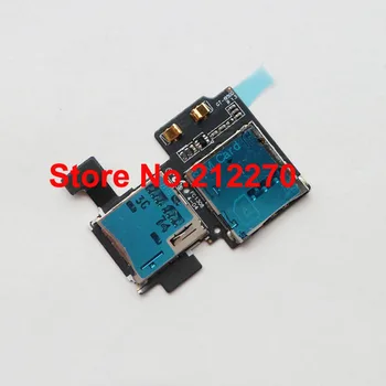 

50pcs/lot Original New SD Card Reader SIM Card Tray Holder Slot Flex Cable For Samsung Galaxy S4 i9500 Wholesale