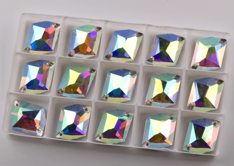 Baratos YANRUO 3265 todos los tamaños AB cósmico piedras para coser cristal plano costura strass para la decoración del vestido