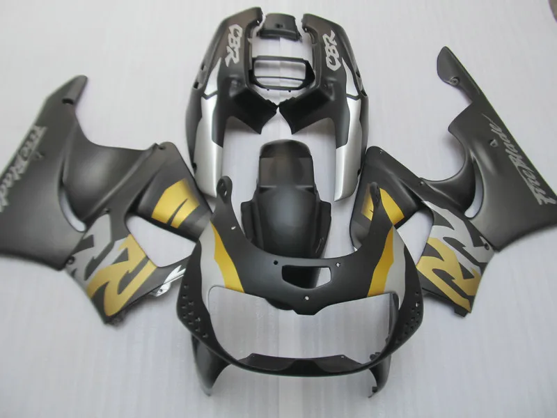 

Motorcycle Fairing kit for HONDA CBR900RR 89396 97 CBR 900RR 1996 1997 CBR 900 ABS Matte black golden Fairings set+gifts HA11