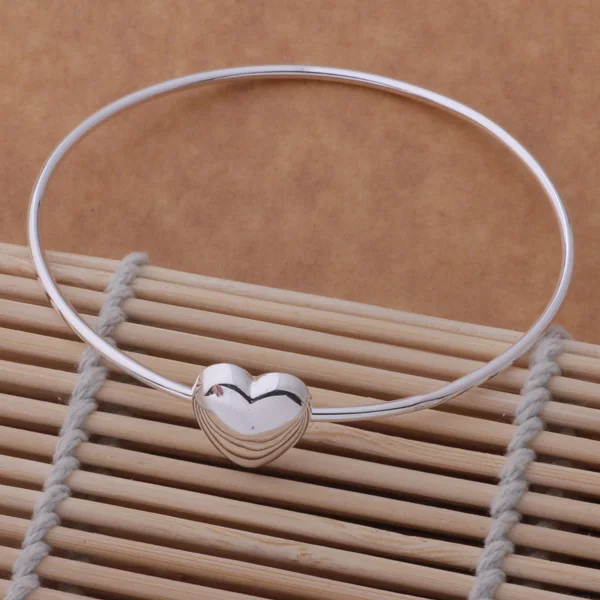 

SZ-AB054 Hot 925 stamped silver bangle, silver plating fashion jewelry A single solid bracelet /agdaixka bsiakjpa