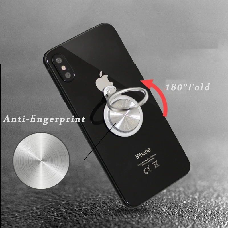 Magnetic Car Ring Case For iphoneX Xiaomi8 Samsung Oppo New Circle Finger Ring Holder Oneplus6 VIVO Nex Ring Holder Cover Case